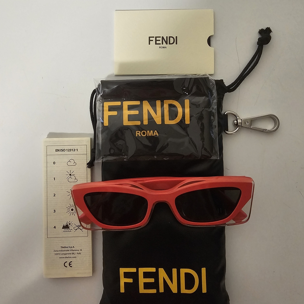Fendi Striking Scarlet Glasses